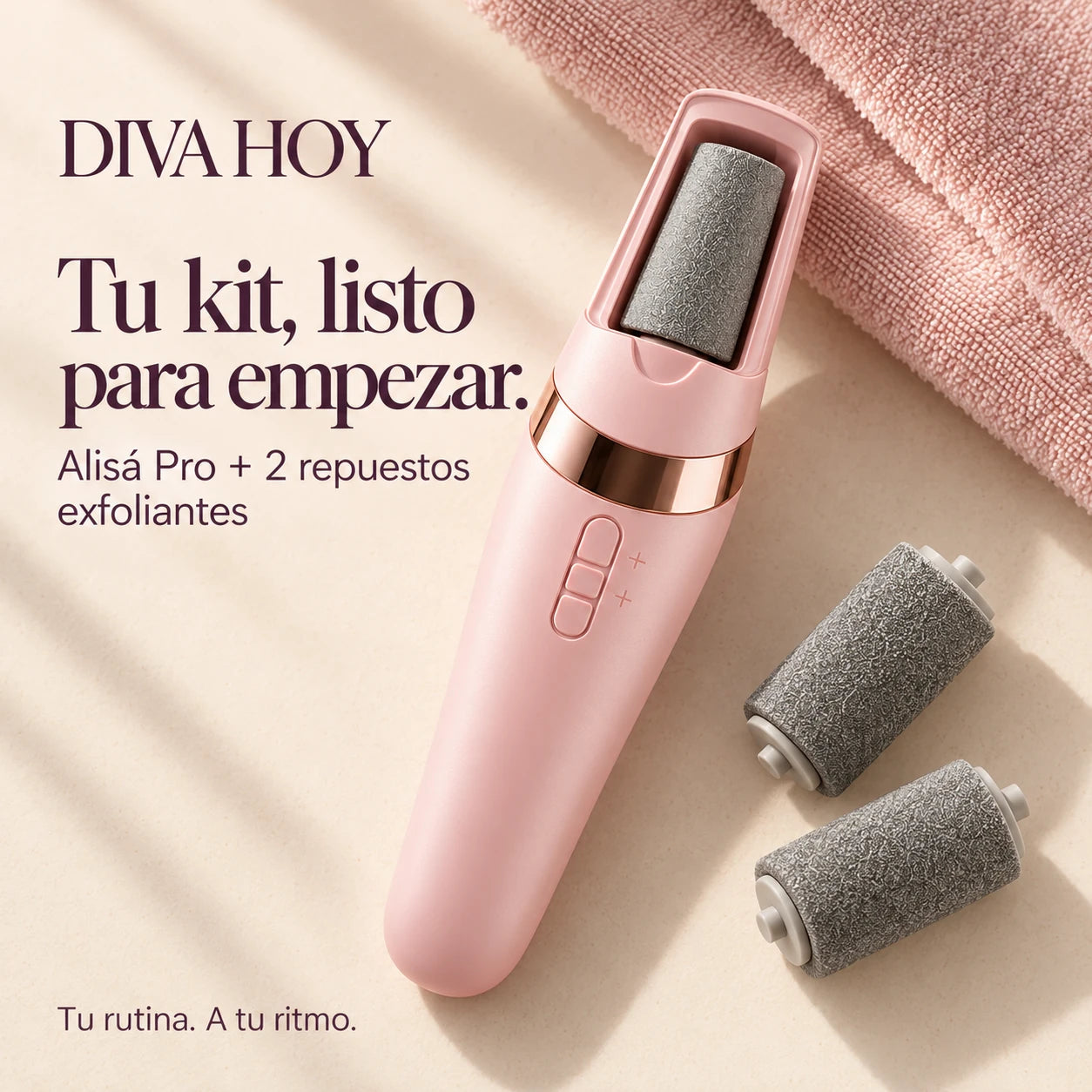 Kit Alisá Pro y dos repuestos exfoliantes de Diva Hoy